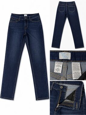 Women's Dark Blue Straight Leg Jeans